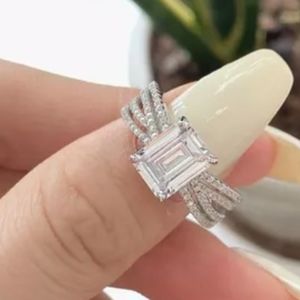 Sterling silver S925 clear stone